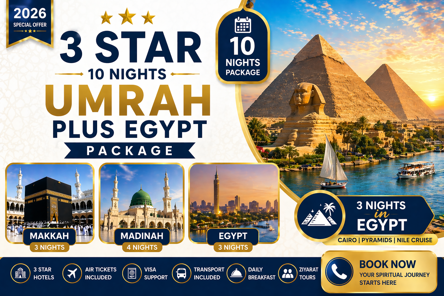 3 Star 10 Nights Umrah Plus Egypt Package 1